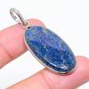 Lapis Lazuli Gemstone 925 Sterling Silver Jewelry Pendant 2.13" W0v73