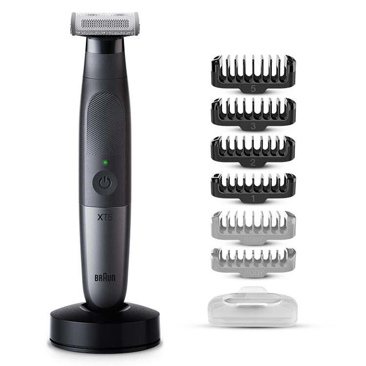 Brown XT5300 Metal Face Groomer PRO X Black/Gray [Body & (Rechargeable)]