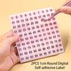 1 Sheet(1-100) Number Sticker Label For Nail Polish Color Tips Display Marking Stickers Numbers Guide Diy Manicure Tools
