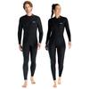 1.5mm Womens Neoprene Diving Suit Adults Full One-piece Wetsuit Front Zipper Long Sleeve Swimming Suit Kayak Surf Sports