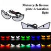 Motorcycle License Plate Screw Light Triangular Devil Eye Modified General Motorcycle Decorative Accessories Car Light