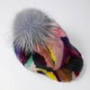 New Women Genuine Real Natural Mink Fur Hat Adult Handmade Warm Winter Baseball Cap Luxury Lady Elegant Stylish Warm Caps