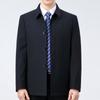 Spring and Autumn Wool Jacket Men's Middle-aged and Elderly Business Casual Loose Leadership Jacket Dad Button Style High-end Top