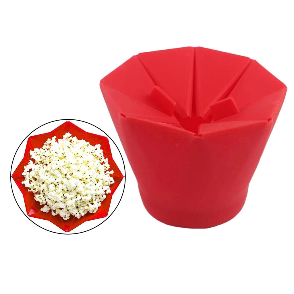 Foldable Silicone Silicone Popcorn Bowls High Quality Kitchen Easy Tools DIY Popcorn Bucket Bowl Maker Popcorn Microwaveable