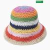 Benetton Striped Rattan Knit Hat Bccpa8531