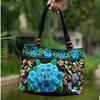 Fashion Embroidery Women Small Handbags National Floral Embroidered Lady Top-handle Bags Single-layer Beading Falp Carrier