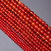 4/6/8mm Natural Stone Beads 1 Strand Round Loose Beads Red Carnelian Agate For Jewelry Making DIY Bracelets Handmade
