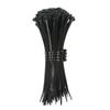 100 PCS Self-locking Plastic Nylon Tie Black 5X300 Cable Tie Fastening Ring 3X200 Cable Tie Zip Wraps Strap Nylon Cable Tie Set