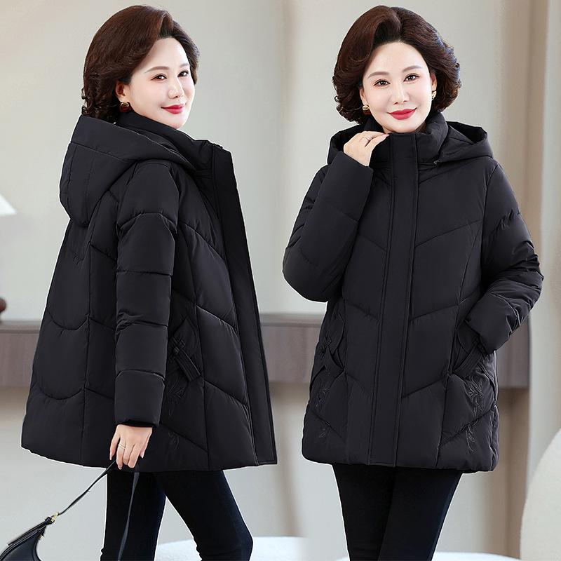 Women’s Short Hooded Windproof Thicken Warm Winter Jacket For Mom