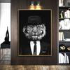 Modern Animal Canvas Painting Classy Tiger And Lion Posters and Prints Cuadros Wall Art Picture for Living Room Home Decoration