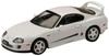 HJ64 Toyota Supra RZ Genuine Option Equipped Car with Active Spoiler Parts Super White II Finished Product 1/64 (JZA80)