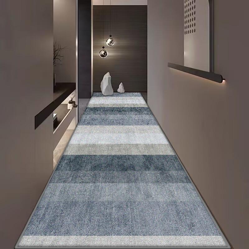 Modern Style Long Corridor Carpet Non-slip Hall Runner Easy Clean Hallway Area Rugs Washable Porch Entry Doormat Customizable