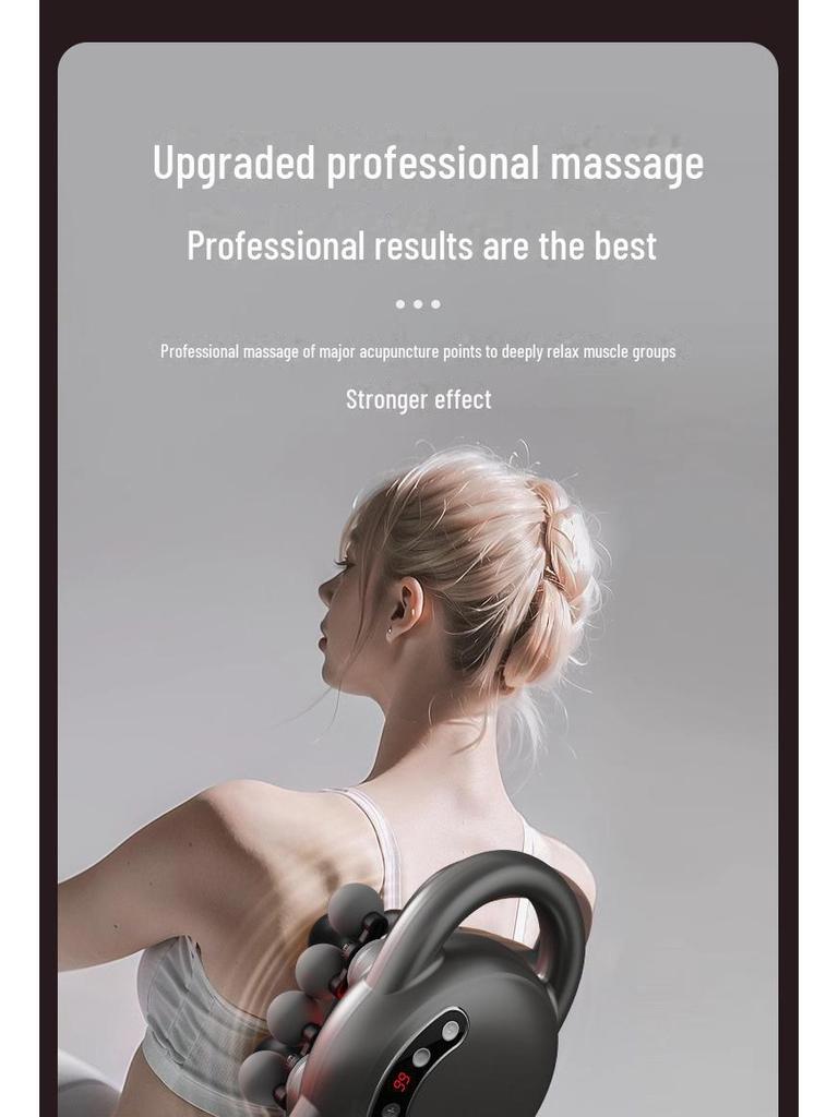 Rechargeable 8-Head Electric Fascia Gun for Muscle Relaxation