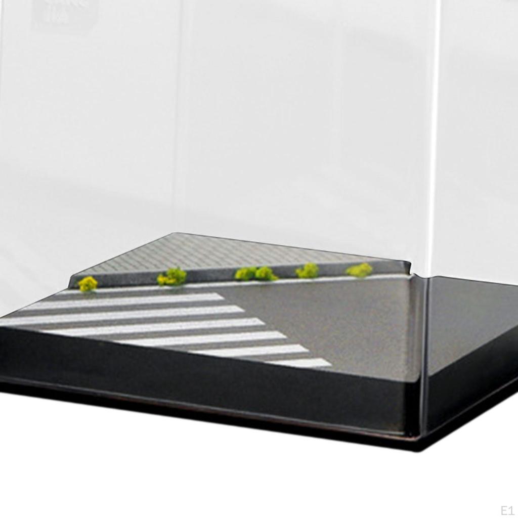 Display Case, Transparent Storage Showcase, Dustproof Shelf Collection 1/64 Scale, Acrylic Cube for