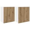 VidaXL Wall-mounted Cabinets 2 Pieces "Lyon" Artisan Oak 50 X 31 X 60 Cm Engineered Wood 856114