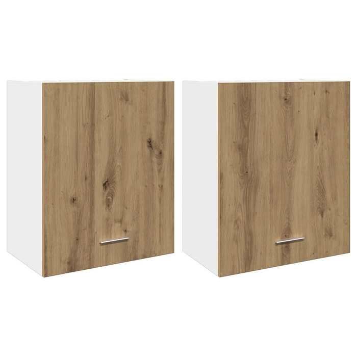 VidaXL Wall-mounted Cabinets 2 Pieces "Lyon" Artisan Oak 50 X 31 X 60 Cm Engineered Wood 856114