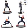 Jujutsu Kaisen Figure Set: Kugisaki, Gojo, Fushiguro with Interchangeable Heads, Boxed Collectibles.
