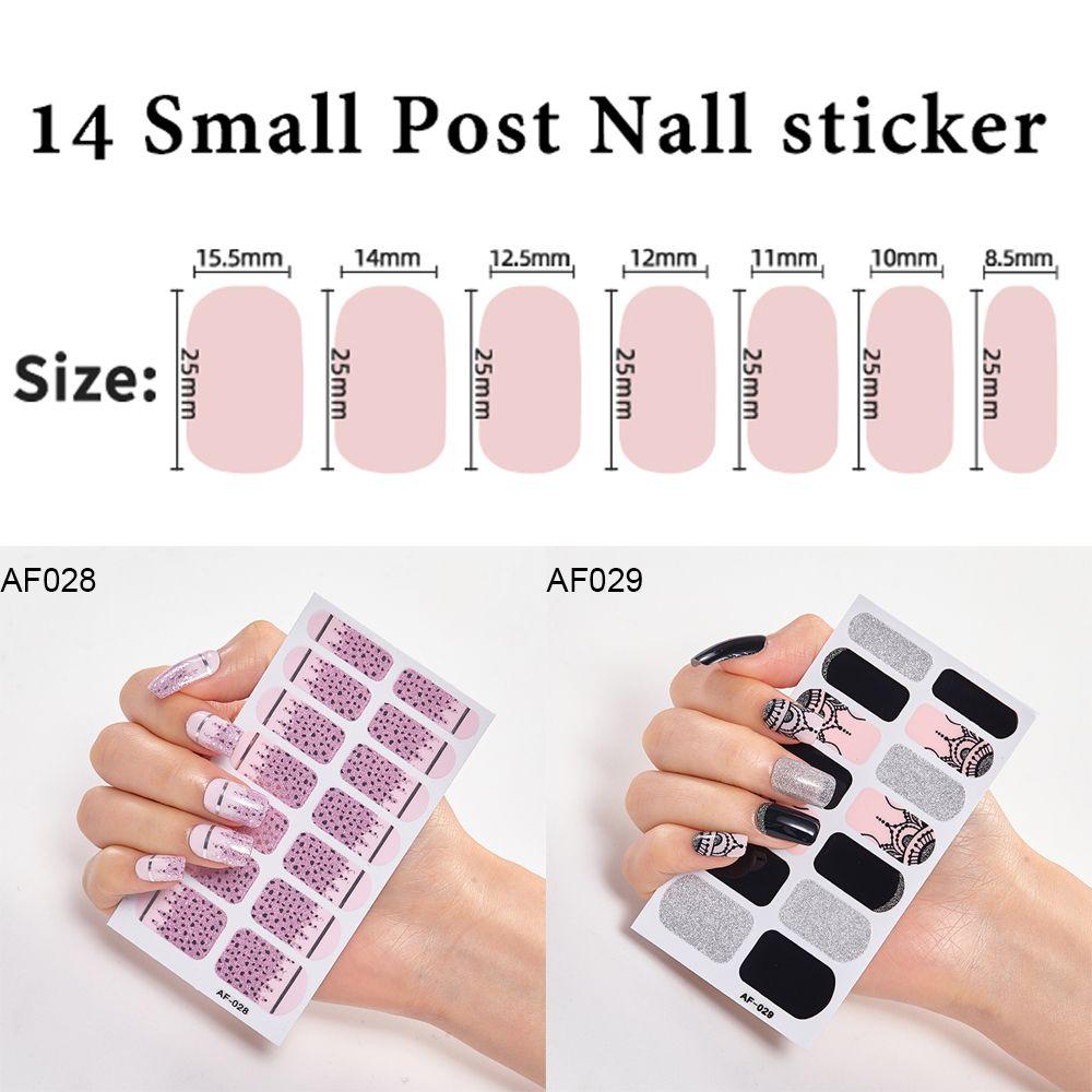Girls Press On Nail Self Adhesive Nail Polish Strips Nail Art Decal Nail Stickers Full Nail Wraps