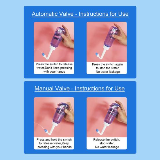 300ml Neti Pot Sinus Rinse Bottle Kit with 40 Salt Packets Nose Wash Cleaner Pressure Irrigation Neti Pot for Kids Adults