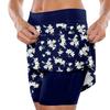 Elastic Yoga Culottes For Women Printed Athletic Shorts Lightweight High Waist Skinny Printed Joggers