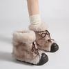 Small Thick-soled Snow Boots Women's 2025 New Autumn and Winter Thickened Fluffy Short Boots Wear Warm Cotton Shoes