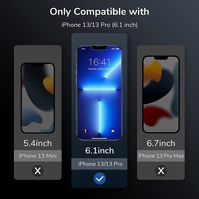 Screen Protector - Advansia - iPhone 13 Pro - 9H Tempered Glass - Scratch-Resistant - 2 Pieces