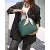 Cowhide Shoulder Women's Bag Large Capacity Shoulder Crossbody Women's Fashion Simple Practical Shell Bag Silk Scarf