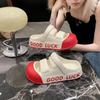 Fashion 2024 New Garden Shoes Female EVA Baotou Sandals Summer New Cute Big Eyes Dog Non Slip Slippers Outdoor Thick Sole Beach Shoes