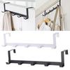 Over The Door 5 Hooks Home Bathroom Organizer Rack Clothes Coat Hat Towel Hanger