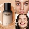 Long-Lasting Full Coverage Liquid Foundation, Oil-Free & Sweat-Resistant, 24H Wear, Natural Matte Finish Waterproof & Sweatproof Foundation BB Cream