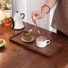 Black Walnut Wood Tray Rectangular Household Tea Tray Fruit Plate High Value Wood Dinner Plate