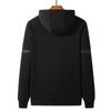 New Spring Autumn Cotton Men's Jacket Zipper Cardigan Sports Hooded Top Fashion Knitted Jacket L-8XL