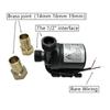 Water Pump 12v High Pressure Ultra Quiet Solar DC 24V Lift 5M 800L/H Brushless Motor Submersible Water Pumps Quick Break