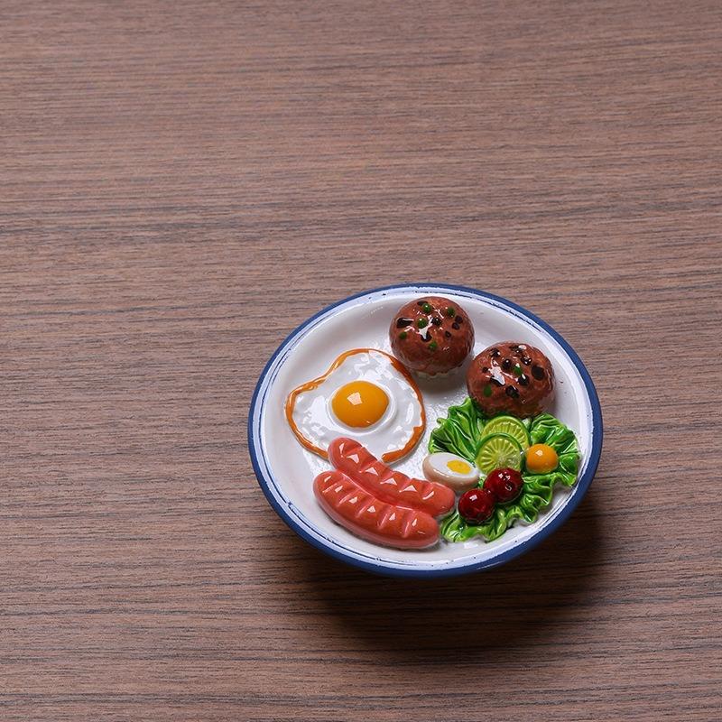 Simulated Food Refrigerator Sticker Chinese Food Toy Magnetic Sticker Refrigerator Decoration 3Resin Po Wall Magnetic Suction