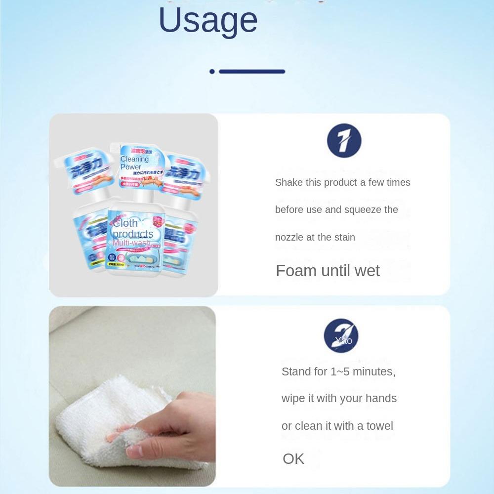 Water-free Fabric Sofa Cleaner Effective Cloth Carpet Detergent New Sofa Cleaning Foam Home