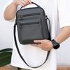 Men Single Shoulder Bag Waterproof Large Capacity Zipper Pockets Portable Handle Adjustable Straps Male Women Casual Crossbody Messenger Bag