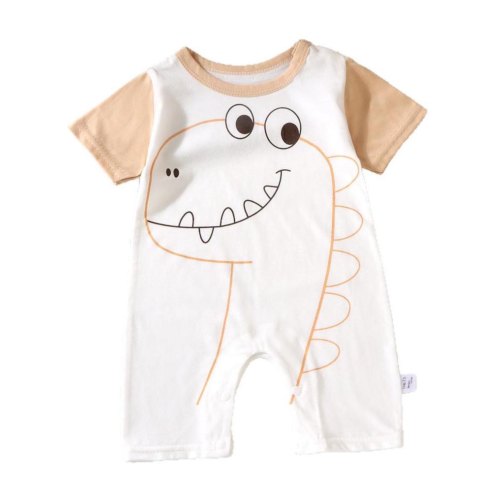 Summer Pure Cotton Baby Romper - Short Sleeve Infant Jumpsuit Onesie