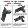 Adjustable Auto Interior Rear View Mirror 360 Degrees Rotatable Adjustable Interior Accessories Car Mirror Auto Parts