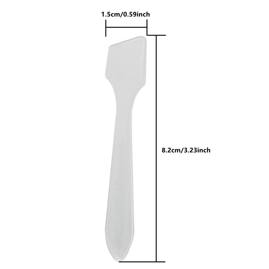 50 Pcs Plastic Spatula Set, 4 Colors 8.2x1.5cm Cosmetic Mixing Paddles for Creams Face Mask Makeup