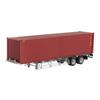 Platts Kencraft 40ft Marine Container Rust Color Dedicated Transport Trailer 1/50 &
