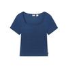 Levis Comfortable Simple Casual Slim Fit Knit Short Sleeve T-Shirt Women Tops 003PU-0004