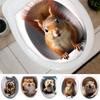 3D Creative Toilet Stickers Animal Home Decoration Wall Stickers Waterproof Oil