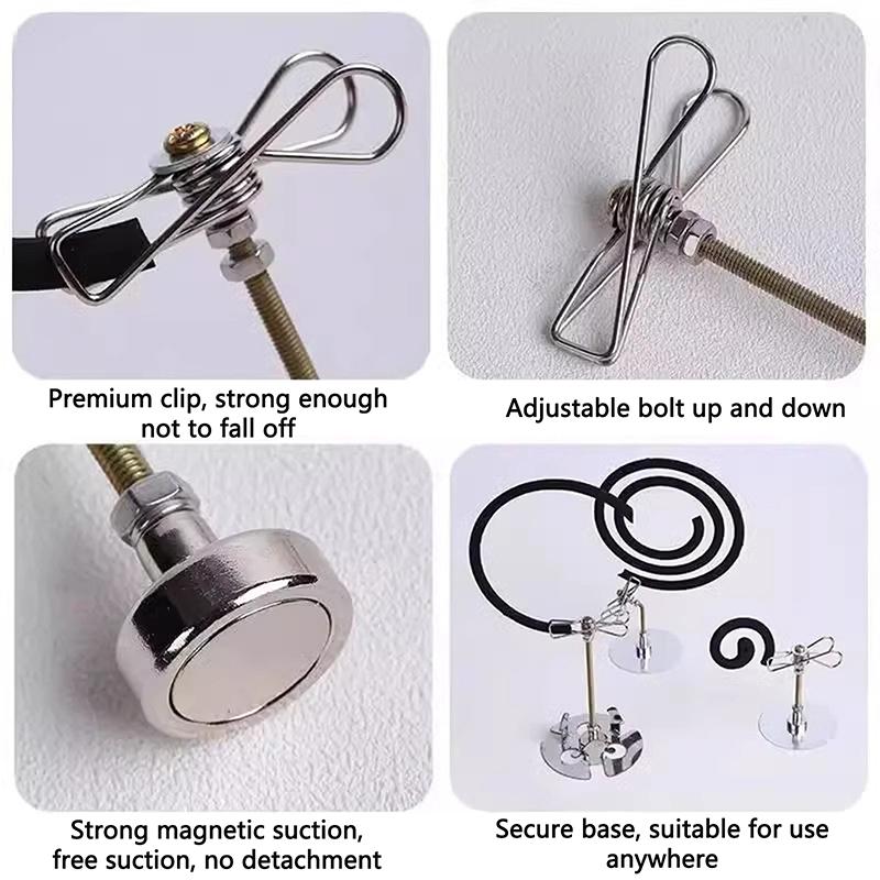 New1/5Pcs Magnetic Mosquito Coil Holder Creative Mosquito Coil Holder Repellent Incenses Rack Home Accessories