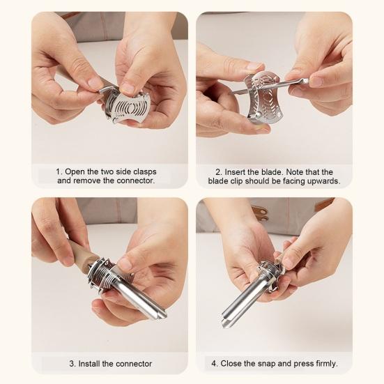 Adjustable Fruit Core Remover Tool Stainless Steel Bell Pepper Cutter Deseeder Quick Seeds Removal for Homemade Dishes