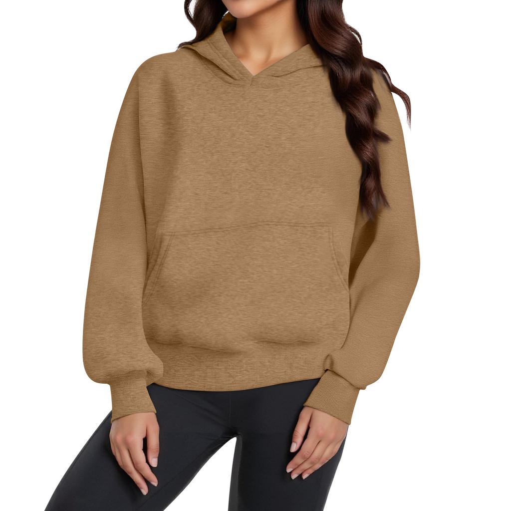 Women's Hoodies Fashion Oversized Hooded Fleece Sweatshirt Casual Long Sleeve Pullover Winter Clothing