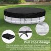 Foldable Pool Cover Round Pool Protection Cover with Drawstring Waterproof Dustproof Pool Protector for Above Ground Pools