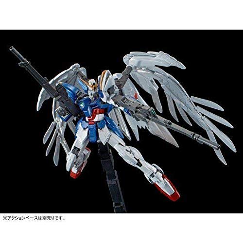 BANDAI RG Wing Gundam Zero EW & Drei Zwerg [Titanium Finish] 1/144 Blue