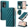 For Oppo Reno13 Pro 5G Wallet Case Rhombus Grid PU Leather Phone Cover