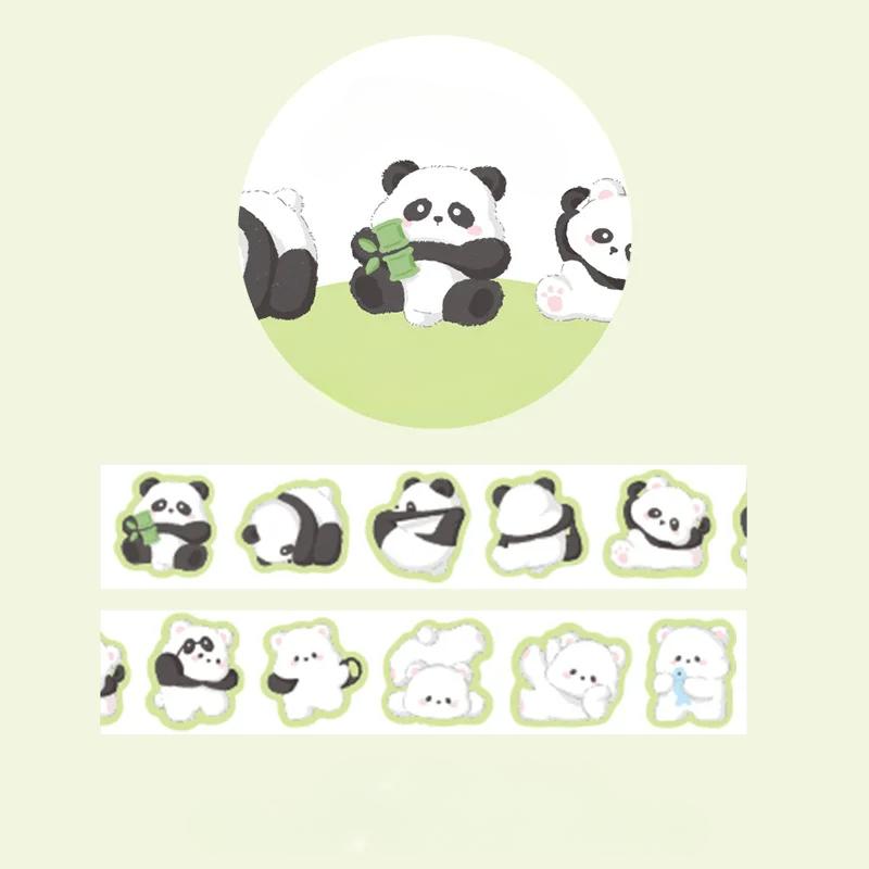 Pre-Cut Animals Washi Tape Set Cute Kawaii Cat Rabbit Panda Dog Penguin Decorative Masking Label Stickers for Arts DIY Crafts