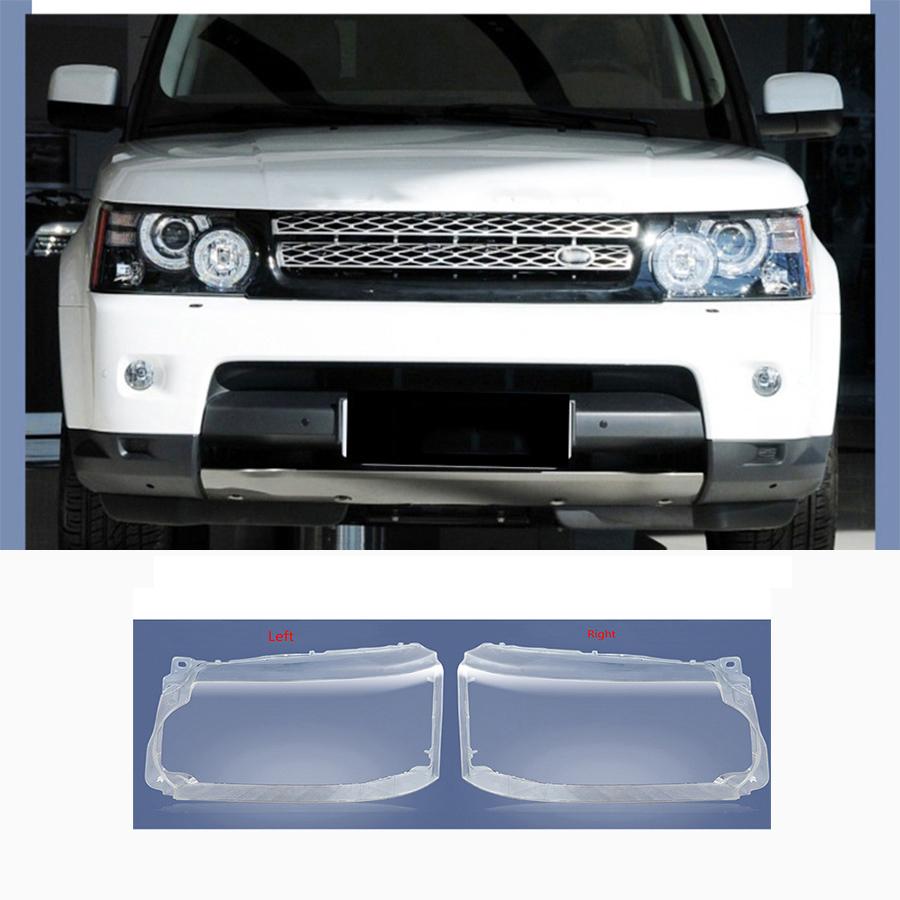 Pair Headlight Lens Cover Lampshade For Land Rover Range Rover Sport 2010-2013